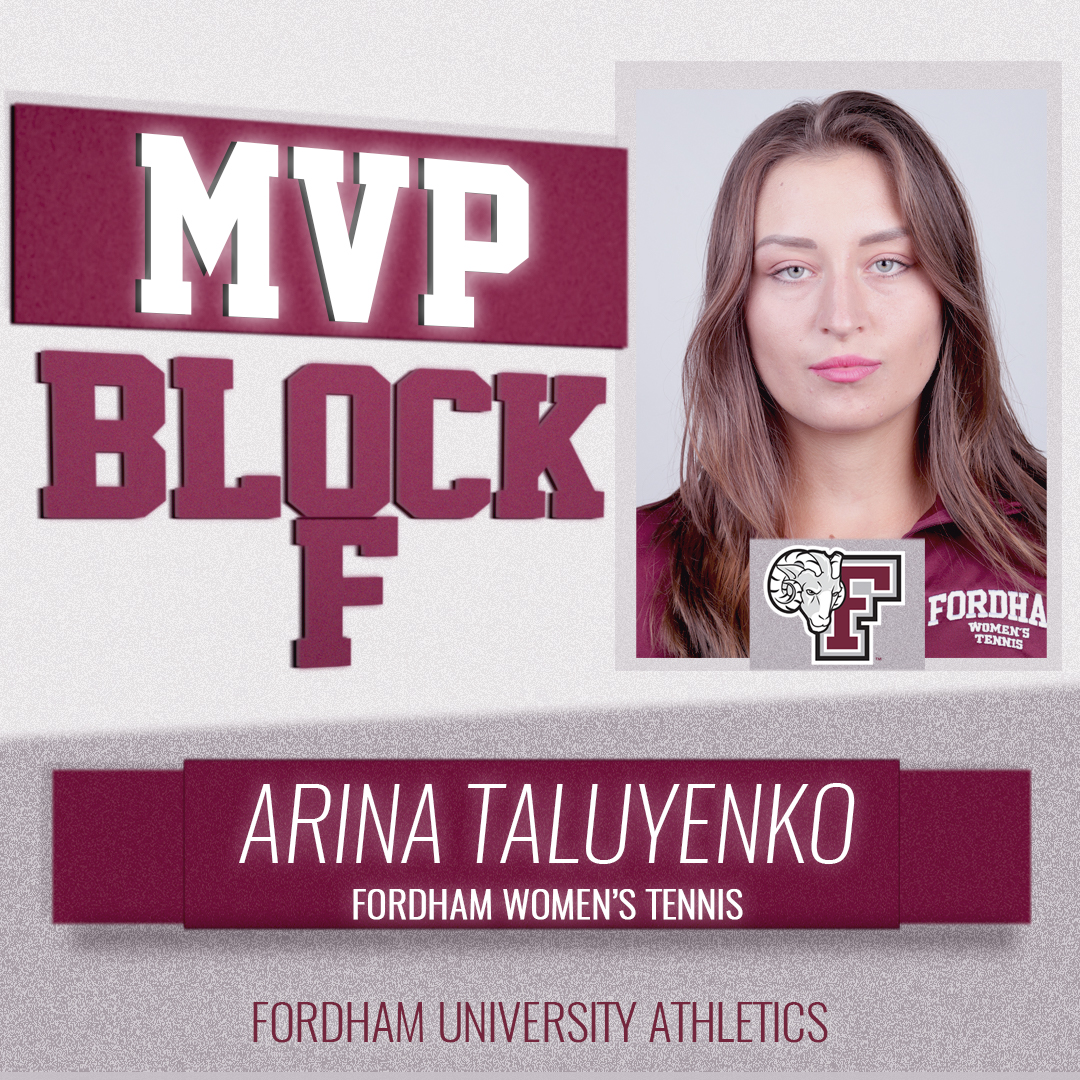 FordhamRams's tweet photo. 🎾Meet the 2020-2021 @FordhamWTennis and Fordham men's tennis MVPs. 
Congrats to Arina Taluyenko and Max Green.
📰- https://t.co/7L9zOVvbXt
#BlockF2021 https://t.co/cqMlD5d6HZ