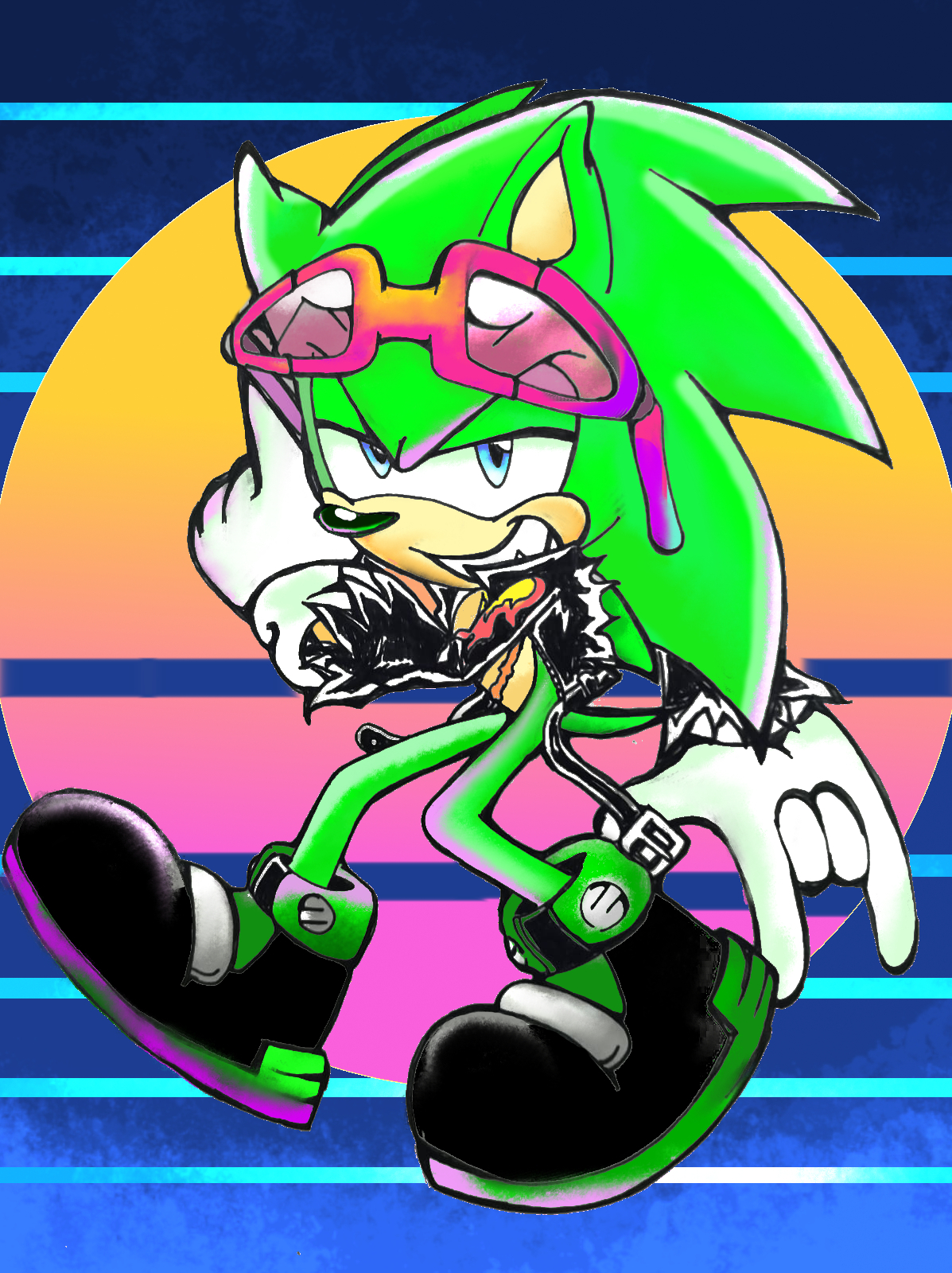 Scourge the Hedgehog  Hedgehog, Sonic the hedgehog, Sonic art