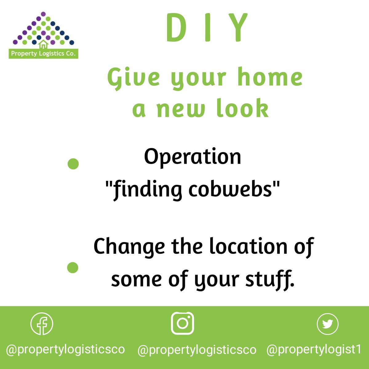 PropertyLogist1's tweet photo. Dear friend,

It's time to #DIY
Click, view and act.

At property Logistics Co, we guide intending investors in making satisfying, relative and secure real estate investments. 

For more information, visit our website: https://t.co/TVo2B0tFwT

#realestateagent #realestateinvestor https://t.co/mSvsOBMWBz