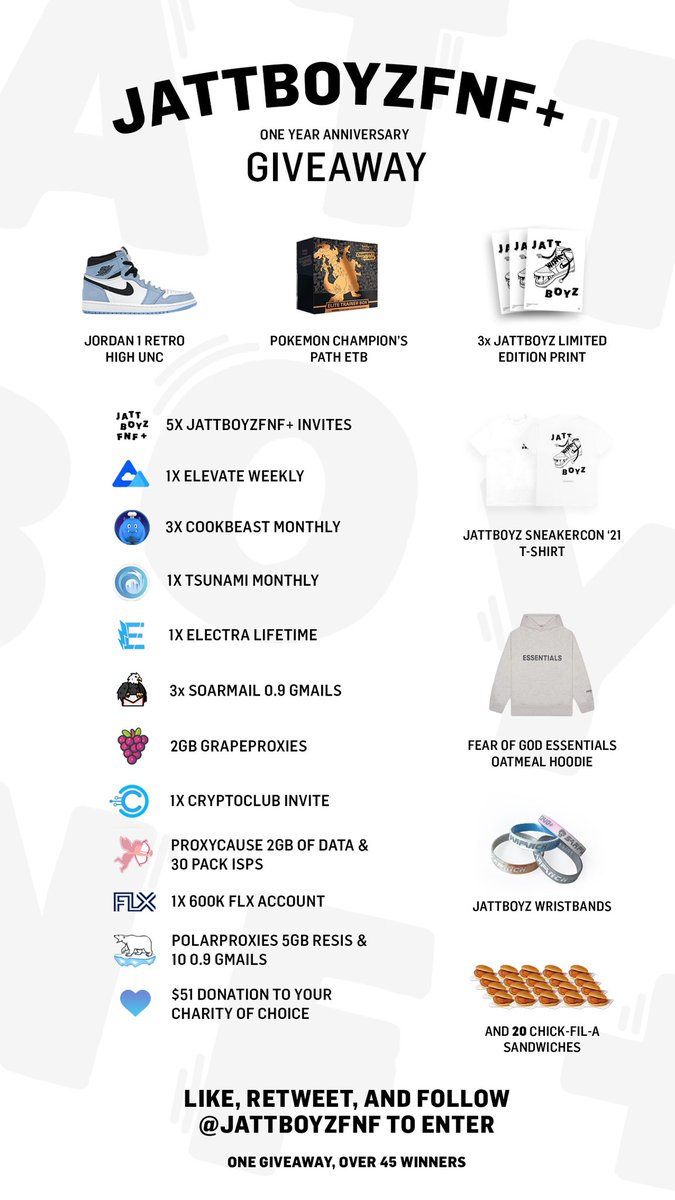 JATTBOYZFNF+: 1 YEAR ANNIVERSARY GIVEAWAY 👳🏽‍♂️

LIKE, RETWEET, FOLLOW ‼️

<a href="/JATTBOYZFNF/">JATTBOYZ</a>

TO ENTER 🎫