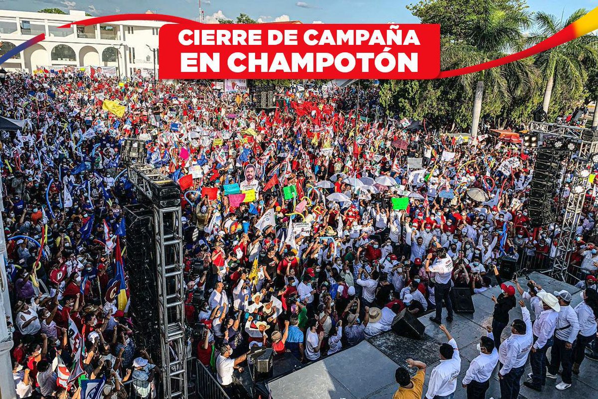 ChrisCastroB's tweet photo. ¡Ya ganamos con la fuerza de #Champotón! Ahora somos más, todo este municipio está con la coalición, porque con propuestas los convencimos #ParaDefenderCampeche. ¡El 6 de junio nos vemos en las urnas! https://t.co/qjvL2NgqD3