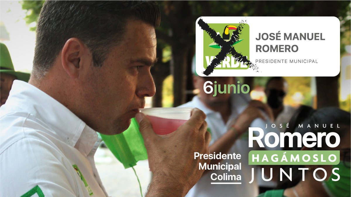 ¡Cada día falta menos, este 6 de junio nos vemos en las casillas, hagamos que Colima se pinte de verde, ya es tiempo!

#HagámosloJuntos #ColimaCapitalVerde