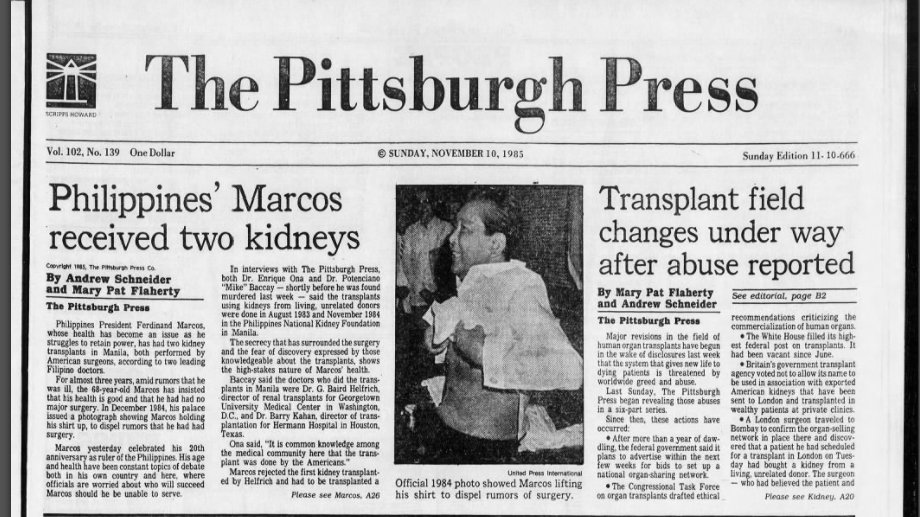 Your Daily Dose on Twitter "In Nov. 2 '85 Dr. Potenciano Baccay