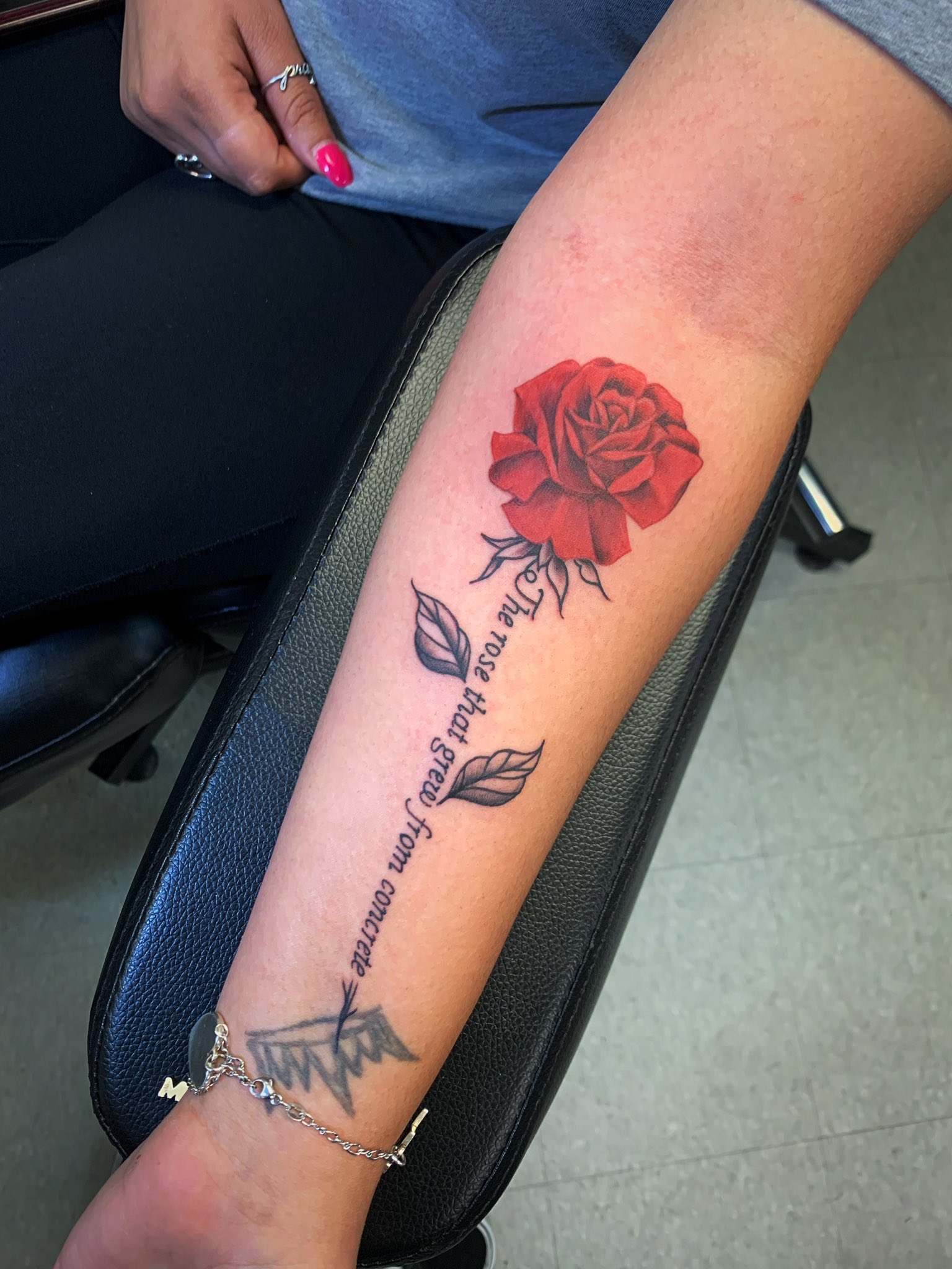 Rose That Grew From Concrete Tattoo ℭ𝔥𝔦𝔳𝔬𝔱𝔞𝔱𝔱𝔬𝔬𝔰 on Twitter: "Colored rose done yesterday.! Come see me for your next tattoo.! For booking or any questions please message my Instagram page : tattoos_by_chivo for the quickest response 🐐‼️ https://t.co/GDvgz47qSb" /