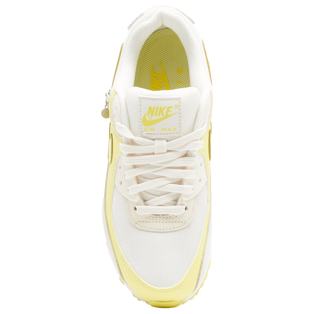 air max 90 white yellow charm