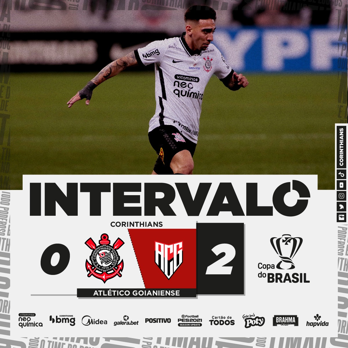 Corinthians On Twitter Intervalo De Jogo Sccpxatl 0 2 Vaicorinthians