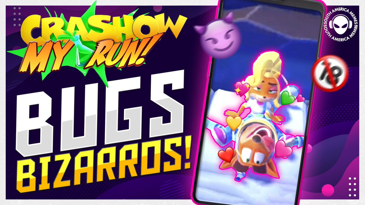 AlienPlay_YT's tweet photo. 𝗣𝗜𝗢𝗥𝗘𝗦 𝗕𝗨𝗚𝗦 💥

Veja aqueles #Bug que nos fazem sentir amor e ódio pelo @CrashOnTheRun 🤩

👉🏻https://t.co/BkUobzkYYw👈🏻

#AlienPlay #CrashBandicoot #Memes #CrashOnTheRun https://t.co/vO9COiGR35