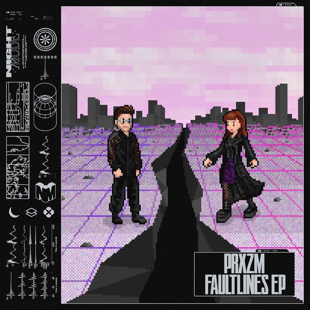 rame11e's tweet image. Always a blast doing pixel art for @PRXZM_ ! 😊 I started this piece so unsure that I could execute on it. I'm very happy with how it turned out! Faultlines EP out Friday on @NIGHTMODE!