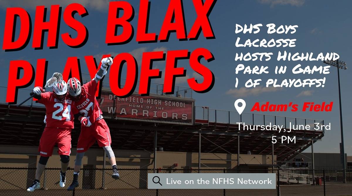 DHSBLAX's tweet photo. Fill the stands with RED! 🥍🥍 #warriors #BoysAreBuzzin #lax2021 #BEATHP https://t.co/vfSBBgH8m2