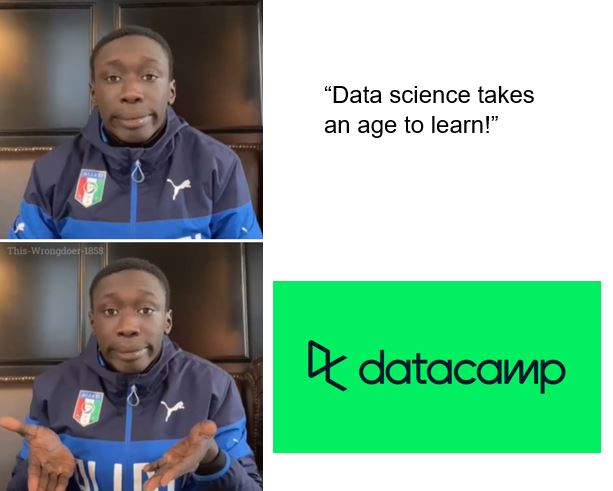 DataCamp's tweet image. Our skills tracks make it easy to get the full shebang of key data science skills in under a week: learn.datacamp.com/skill-tracks