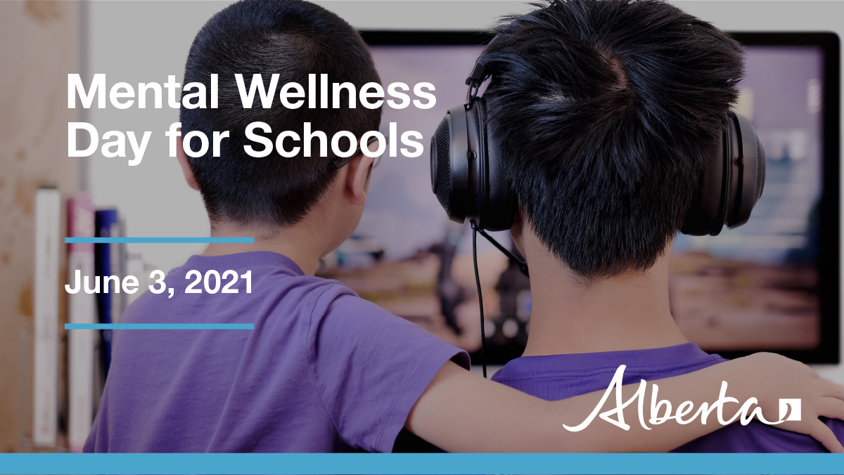 YourAlberta's tweet photo. Today is Mental Wellness Day for Schools – an event to recognize the challenging year faced by students, teachers, staff and parents. Virtual sessions on mental health will be available live, and online after. See the full program and how to attend: https://t.co/Xqq0QZ6W2v https://t.co/AexEQjzspU
