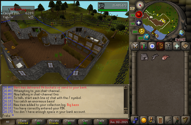 FrakeOSRS's tweet image. Big fish complete.