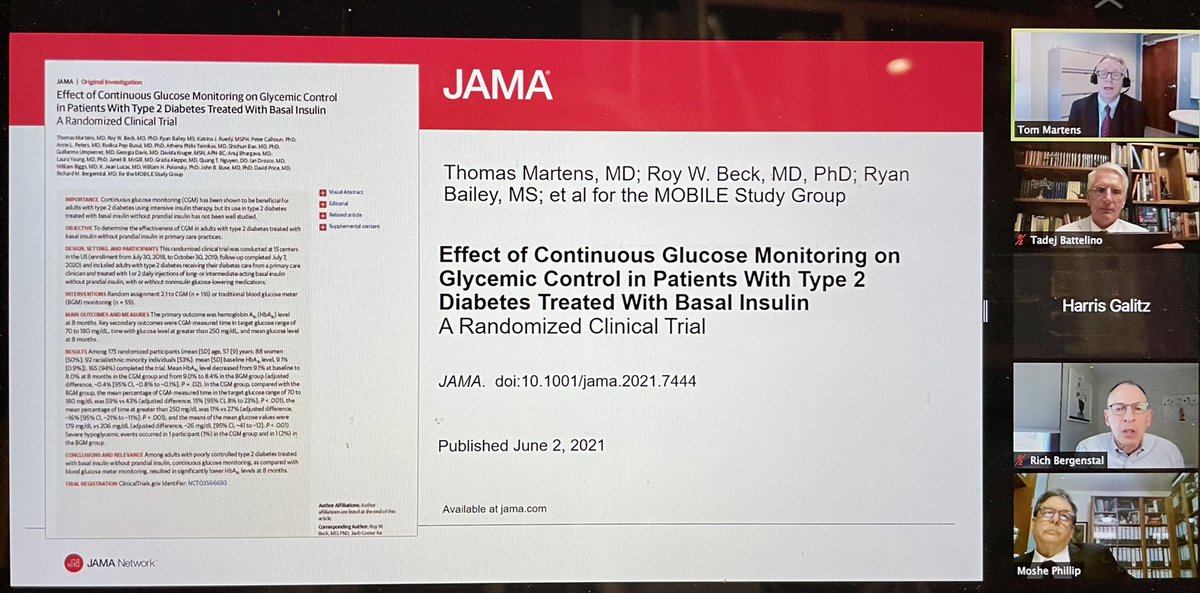 The second #attd2021 first release online <a href="/JAMA_current/">JAMA</a> 👇🏿👇🏿👇🏿CGM works in basal-only T2D 🍀<a href="/dedocDE/">Deutsche Diabetes Community #dedoc°</a> <a href="/dexcom/">Dexcom</a> #dedocvoices superb work, half included #minorities <a href="/kellyclose/">kelly close</a> <a href="/parthaskar/">Partha S Kar 🇮🇳🇬🇧🏏🎥</a> <a href="/drpratikc/">Pratik Choudhary</a> <a href="/SDelprato/">Stefano Del Prato</a> <a href="/ATTDconf/">Advanced Technologies & Treatments for Diabetes</a>