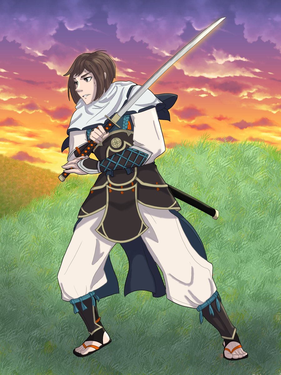 artingoyle's tweet image. Master of Arms Hisame.

#fireemblem #fanart