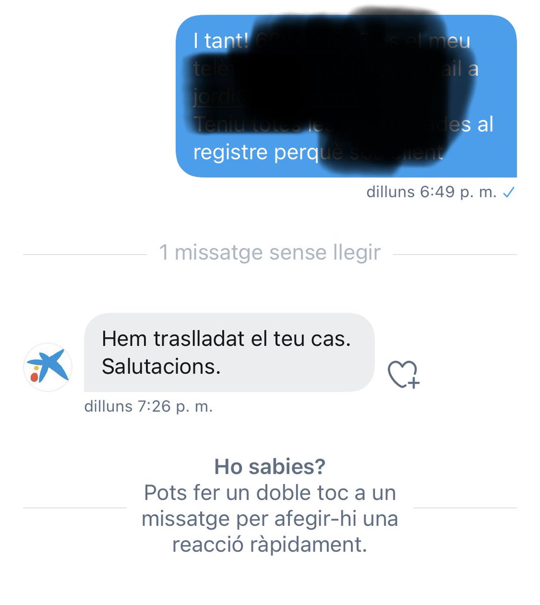 Algú troba bon servei a <a href="/caixabank/">CaixaBank</a> ?  Porto 1 setmana i sense cap solució. Soc client i passen de mi! Increïble!! <a href="/CABK_Respon/">CaixaBank Respon</a> un desastre també. 
<a href="/consumcat/">Consum</a> <a href="/ConsumidorSER/">Oficina del consumidor SER</a> #lacaixa #caixabank