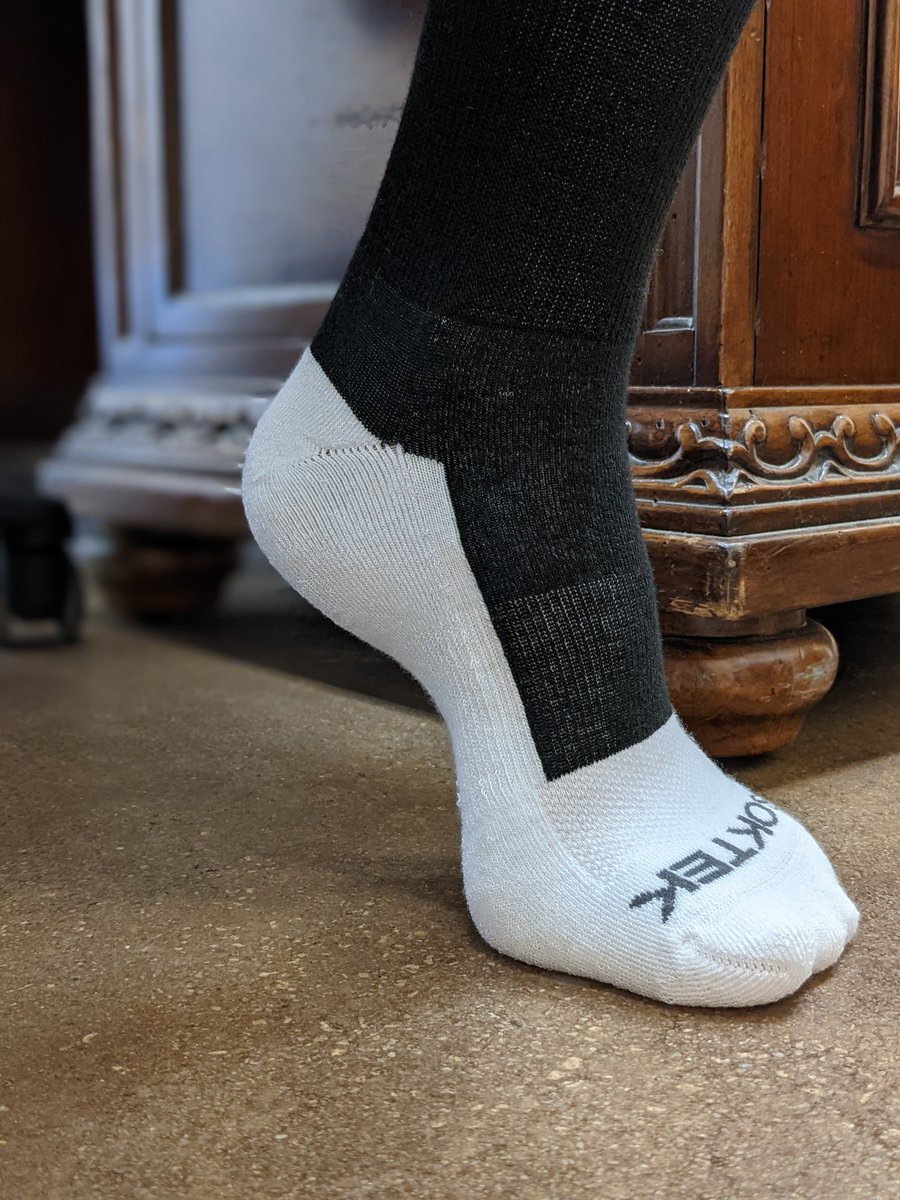 DeLandPodiatry's tweet photo. Hot out of the package &amp; off my desk. SOKTEK has landed. 🧦Our #socks are specialized in key areas to show the first signs of skin damage and help #companies #safeguard their teams, reduce #absenteeism, &amp; increase #productivity. #sok #sock #wellness #diabetes  #wound #beproactive https://t.co/DSqX8gqTgZ