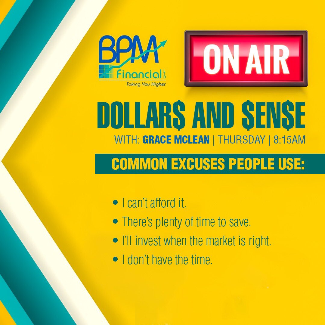 BPMFinancialLTD's tweet photo. Let's talk Dollars and Sense! Tune in to Love 101FM, tomorrow morning, at 8:15am. Join our expert Financial Advisor, Grace Mclean, as she helps you to remove the obstacles that you may think exist when it comes to investing.
#BPMFinancial #TakingYouHigher https://t.co/6nEtSU1G4w