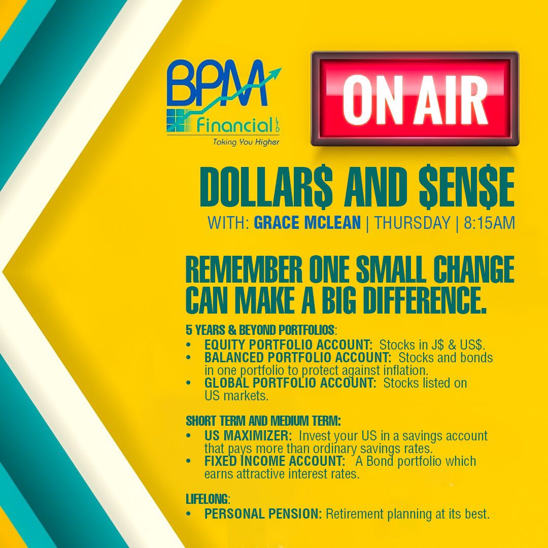 BPMFinancialLTD's tweet photo. Let's talk Dollars and Sense! Tune in to Love 101FM, tomorrow morning, at 8:15am. Join our expert Financial Advisor, Grace Mclean, as she helps you to remove the obstacles that you may think exist when it comes to investing.
#BPMFinancial #TakingYouHigher https://t.co/6nEtSU1G4w