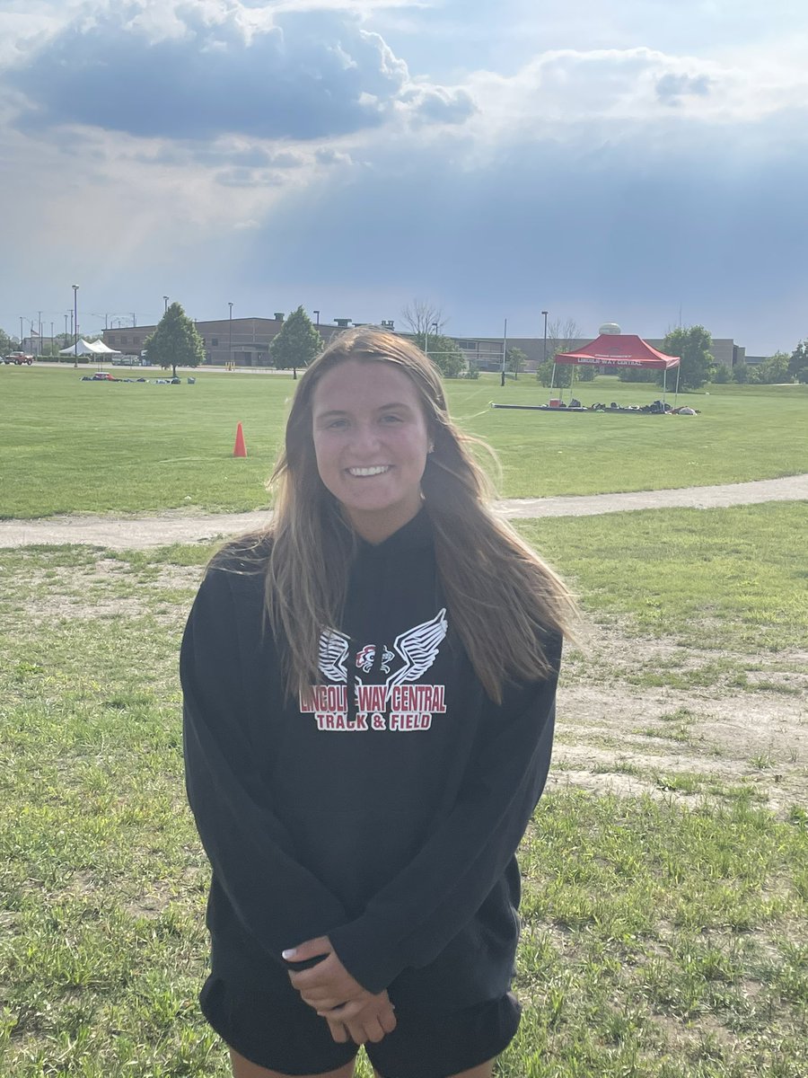 State Qualifier! Congratulations to Marla Hayes on qualifying for the state track meet in the discus with a throw of 41.15 meters (135 feet).