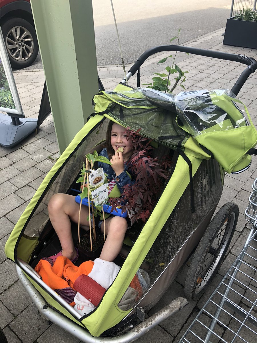 AustinMaguire's tweet photo. @CllrEOB We had a lovely trip through the park up to the garden centre. Loaded up with plants 🌱 https://t.co/oUPVSatRpX
