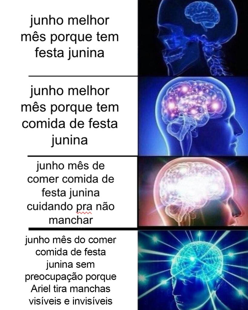 Junho nem começou direito e a cabeça já tá como?! #TimeAriel #FestaJunina