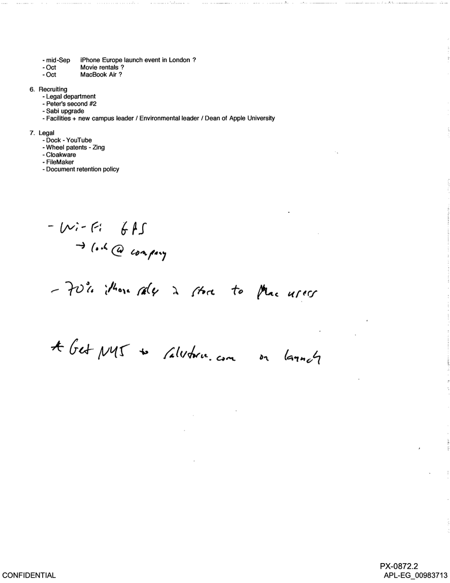 TechEmails's tweet photo. Steve Jobs: Apple executive team meeting agenda

August 5, 2007 https://t.co/m9H9PWFIbG