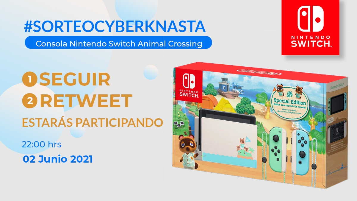 ¡VAMOS A REGALAR UNA SWITCH! 🎮
1. Síguenos👋
2. Retuitea esta imagen🔀
y ya estarás participando | Sorteo hoy a las 22:00 hrs
#CyberDay2021 #CyberDayCL #Knasta
¡Compartaaaaaan! 🤟😎