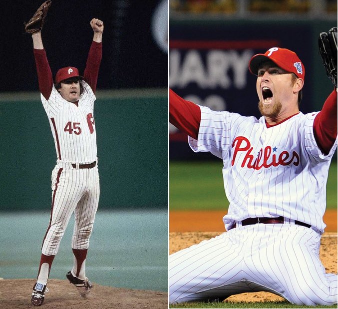 thepctick's tweet photo. @jpash89 @phillywordart Not sure if that counts as a photo, but jumping on the Phillies train, we’ve had a couple of closers with memorable celebrations. https://t.co/fgLcfC9Wc3