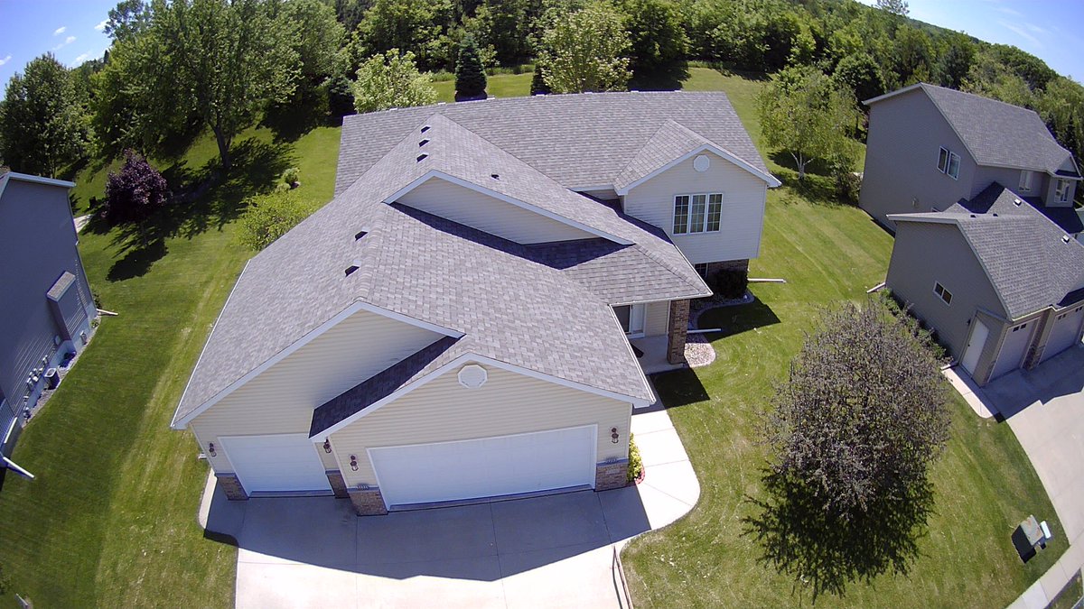Some aerial shots of a few recent roof projects; asphalt, composite, EPDM or a variety of steel options. Whether it’s storm related or just time to replace, give us a call at Heyn for a free no hassle estimate.