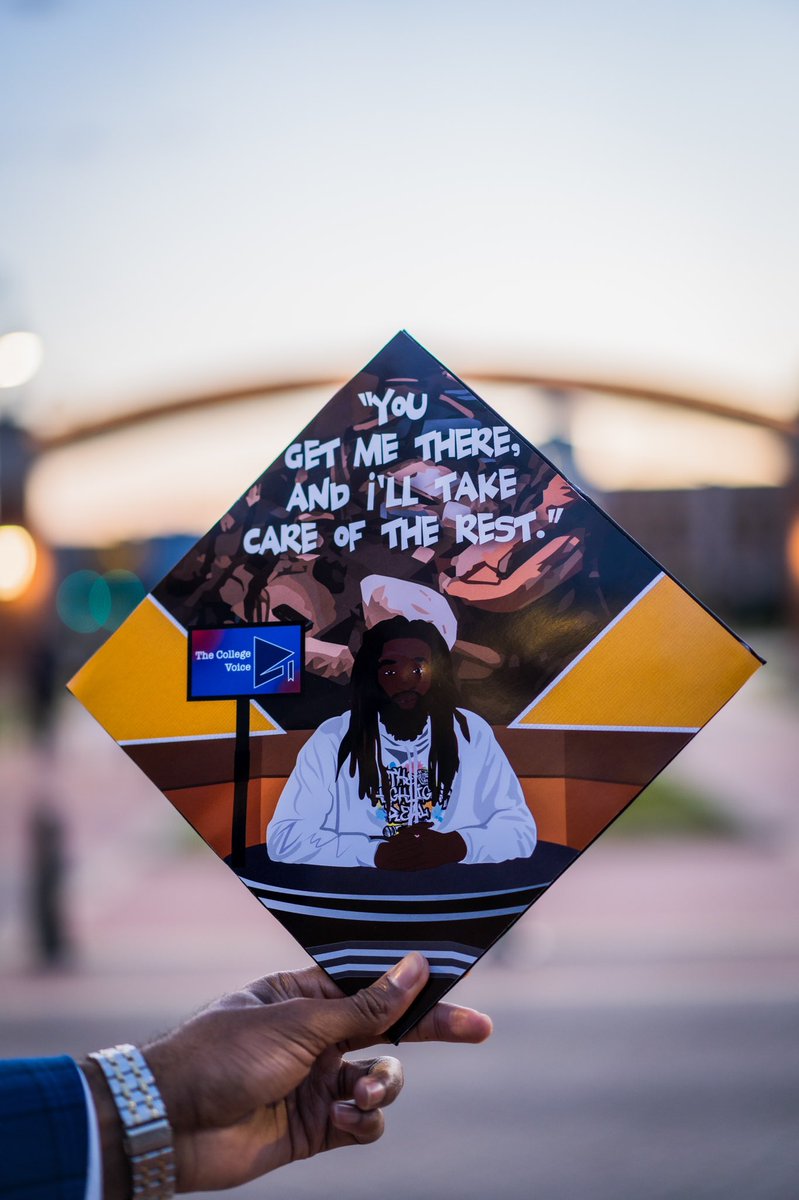 JhariahW's tweet photo. To think I almost didn’t make it here. 
I remember when my Mama was  nervous if I would even make it to school. I told her, “You get me there, I’ll handle the rest.” I was nervous when I said this, but I was also confident in I could make it happen. Thank you for believing in me. https://t.co/csEQhDpl1P