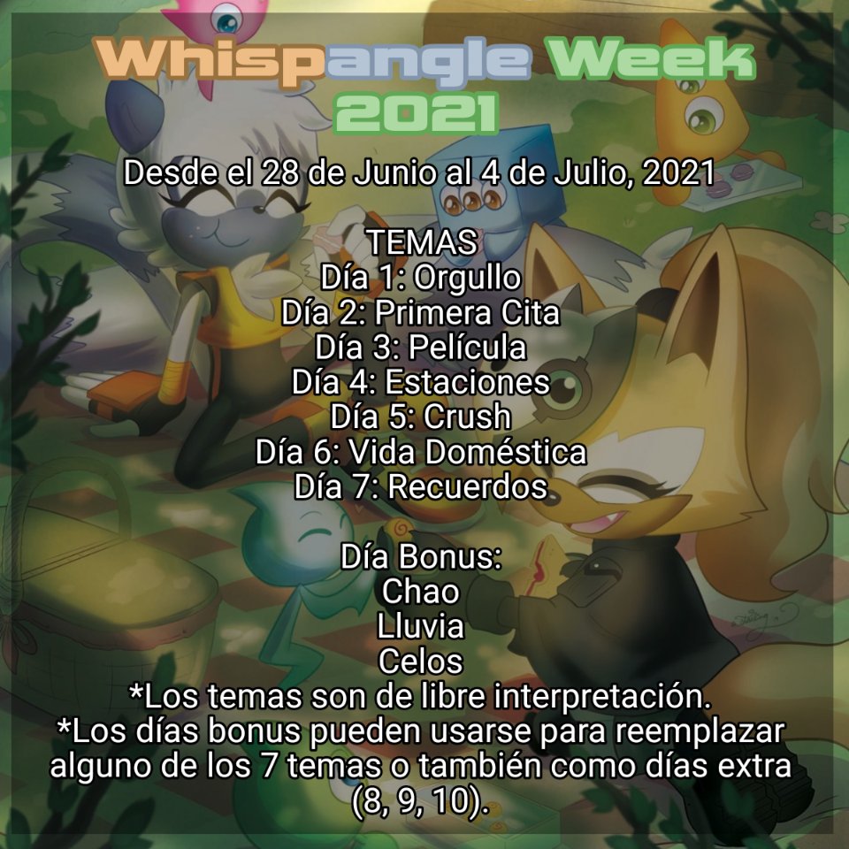 WhispangleWeek's tweet image. FINALLY! It's time to reveal the prompts and rules of #WhispangleWeek2021

¡FINALMENTE! Es hora de revelar los temas y reglas de #WhispangleWeek21

FINALMENTE! É hora de revelar os temas e regras de #WhispangleWeek

#Whispangle #Tangsper #Whisper #Tangle #TangleAndWhisper