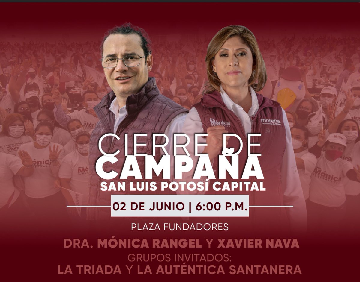En unos momentos más estaremos en Plaza Fundadores para celebrar el próximo triunfo de #TodoMorena. Prepárate para ser parte de la transformación ¡No faltes!