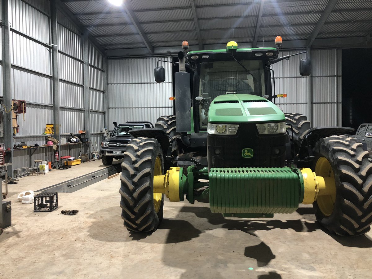 Just seeing what width centres are being ran. Sprayer only seems to go to 3100mm tractors are set at 3050mm