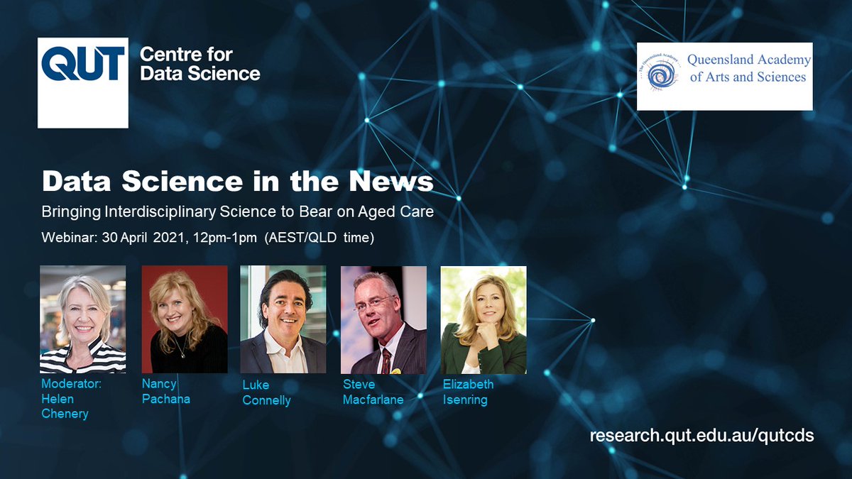 Weren't able to attend one of our #DataScienceInTheNews webinars? You can re-watch each of them over on <a href="/QUT/">QUT</a>'s YouTube account! Here's the latest one from <a href="/QldAcademy/">Queensland Academy of Arts and Sciences</a>: youtube.com/watch?v=NaAQi8…