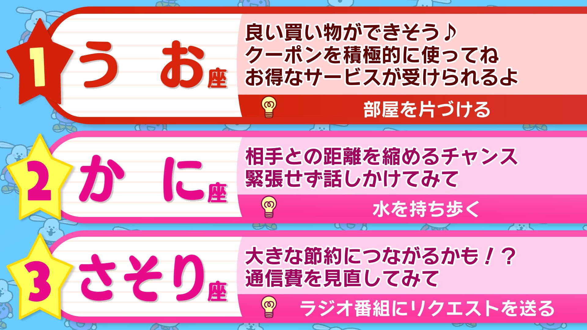 おはよう朝日です 公式 今日のあなたの運勢は おは朝 占い T Co 5xwkuohkfa Twitter