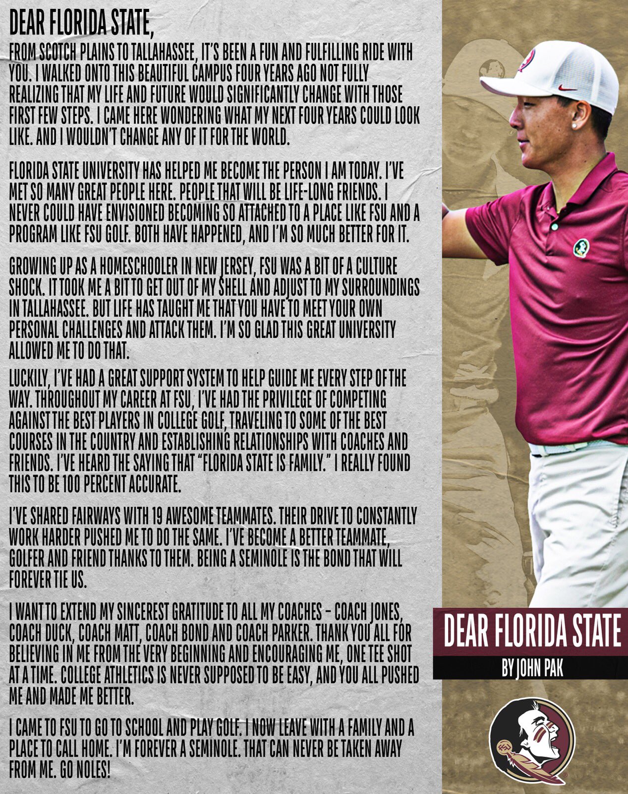 John Pak Thank You Fsugolf T Co Rixykyylan Twitter