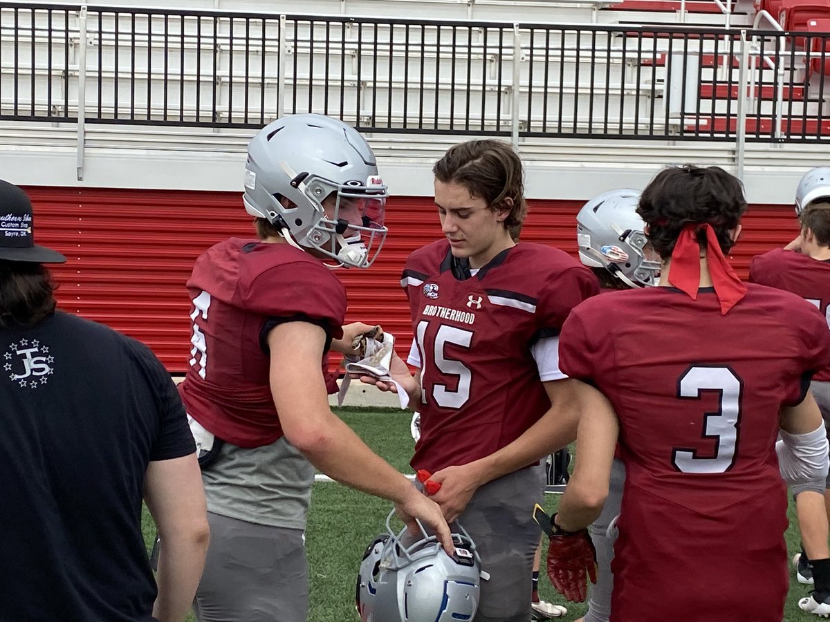 G_GreyPowell's tweet photo. Coach Wiggins is all smiles after the @OCA_Football defense balled out today! We even got to hang out with @droberts_OCA who is an awesome Principal &amp; Bus Driver! #Pursue #CodeMaroon https://t.co/Vm0FjMVJXx