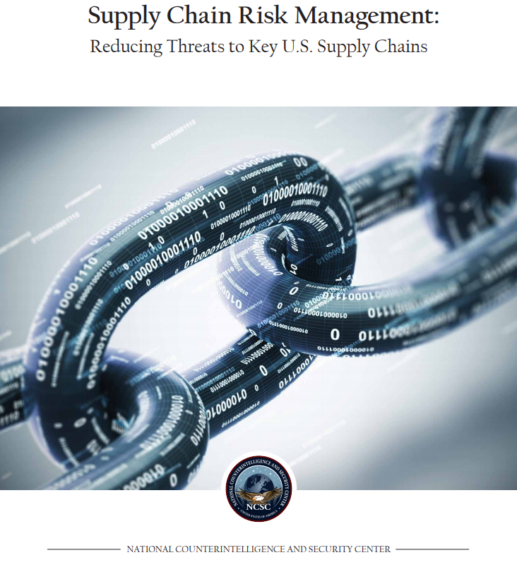 NCSCStreet's tweet image. Adversaries continue to exploit supply chain vulnerabilities to steal America’s intellectual property, corrupt our software, surveil our critical infrastructure, and carry out other malicious activities. For best practices on risk mitigation, visit: dni.gov/index.php/ncsc…