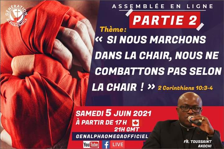 gen_alphaomega's tweet image. #samediLive 
#premiereDeJuin
#2epartie

Ne manque pas la suite de ce thème prêché la semaine dernière, rendez-vous ce samedi à 17h sur nos pages Facebook et YouTube officiel 
m.youtube.com/channel/UCKMjE…