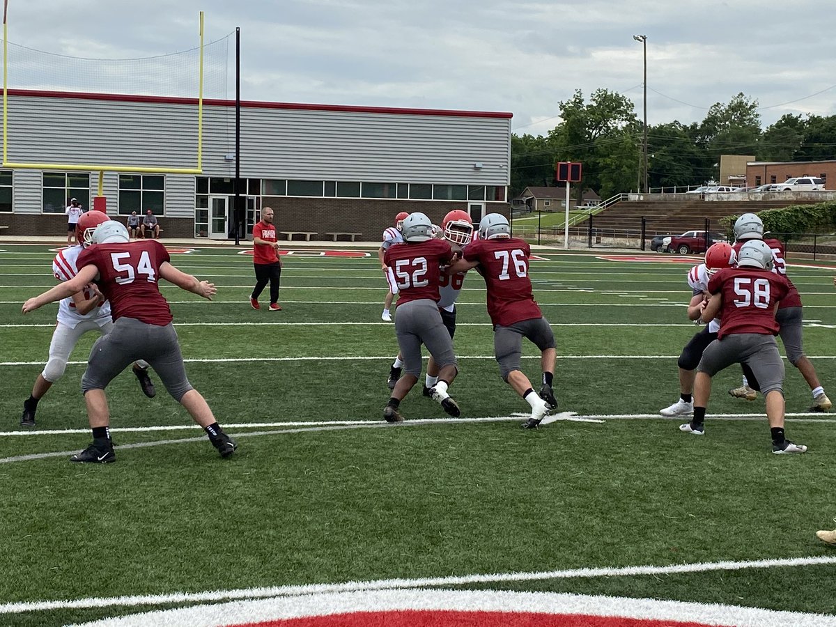 G_GreyPowell's tweet photo. The OL was short handed today and they said so what and balled out anyway! Way to go guys! #Pursue #CodeMaroon #Brotherhood https://t.co/P7Delfzjpg
