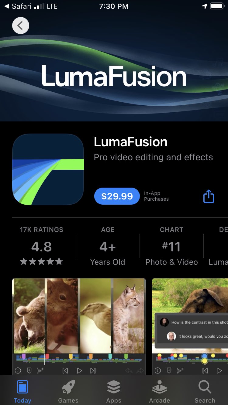 luma fusion app screencap