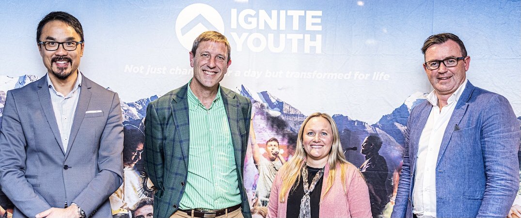 DanielAngRC's tweet photo. Great to be with @kymkeady of IgniteYouth, Pat and @Mark_Lysaght of ACU last night at the meet and greet for Ignite Conference 2021 to take place in late September this year in @SydArchdiocese https://t.co/hKpPVc7k0d