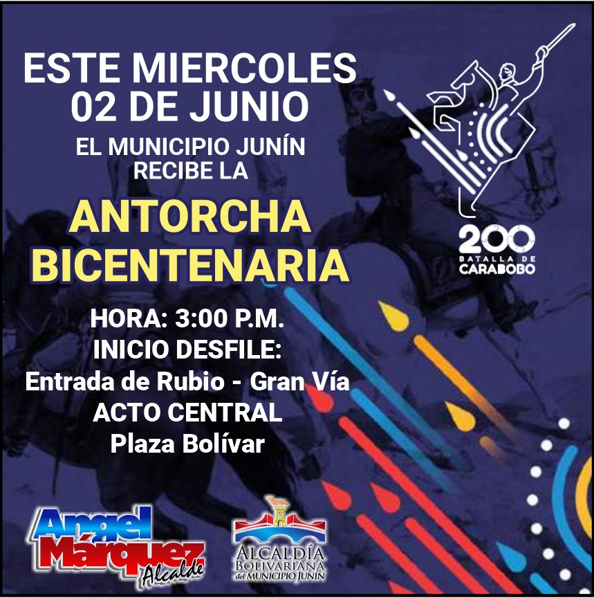 2018Cra's tweet photo. Red Intercircuital Junín presente en la llegada de la Antorcha Bicentenaria @Crazet2011 @clifpdjunin2018 @NicolasMaduro @charlychaves  @eduardopiate2
  @MPPEDUCACION @ZETachira @RosangelaOrozco https://t.co/FBxY8VZFQy