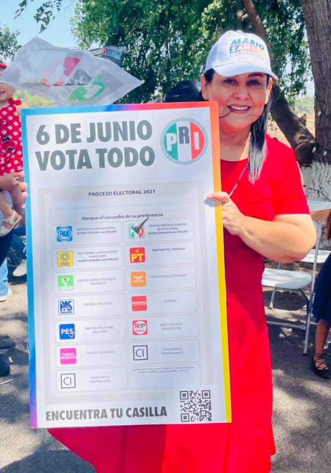 CNOP_SIN's tweet photo. ¿Ya sabes como vas a votar? Al igual que nuestra líder, @DivaGastelum, vota #TodoPRI vota por la alianza #VaPorSinaloa https://t.co/5YpQVnsNSU