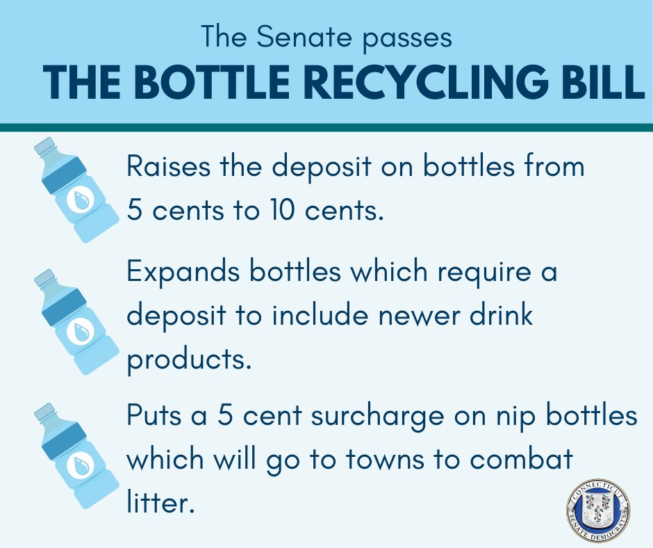 NEW: ✅ The Senate has passed expanded #recycling and anti-litter legislation. #ProtectingOurPlanet 🌎