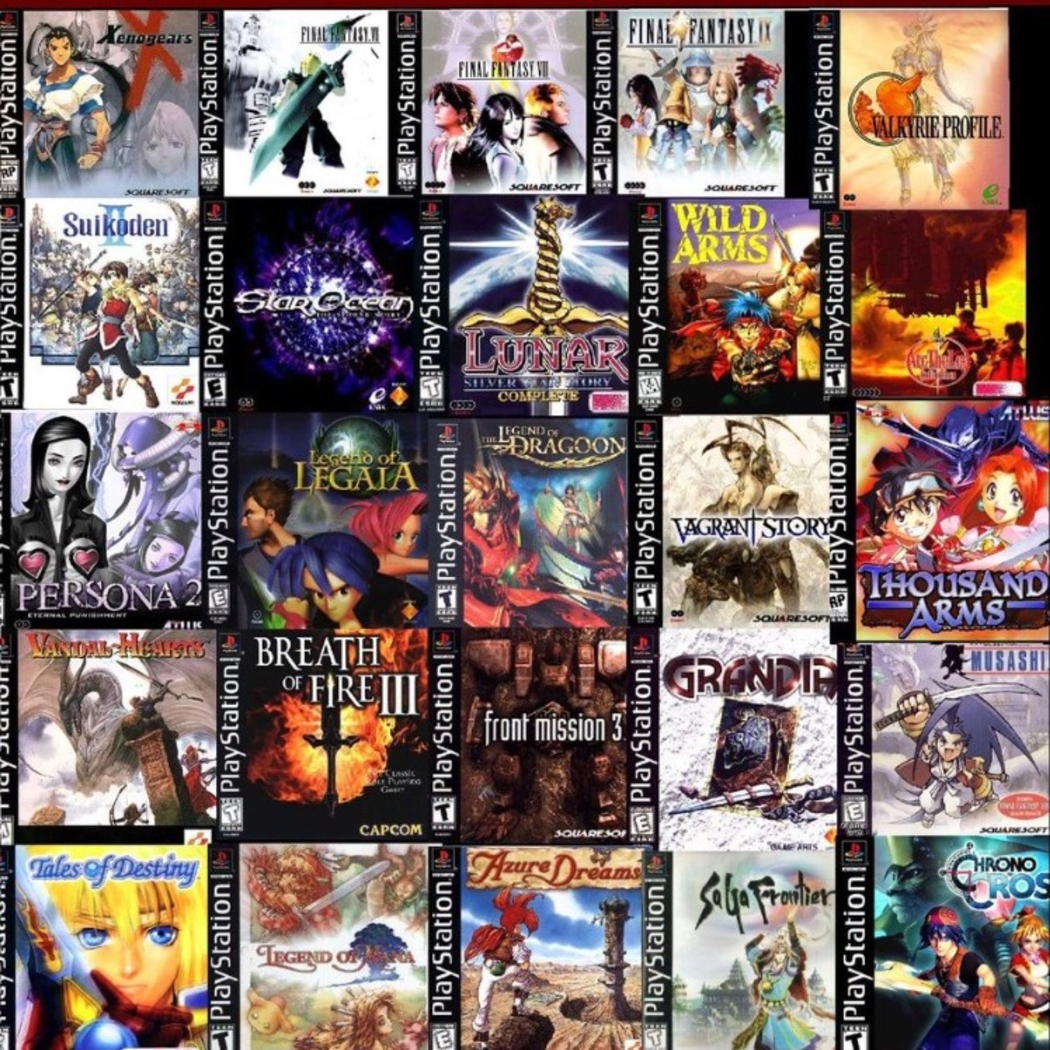 Playstation 1 best sale rpg games list