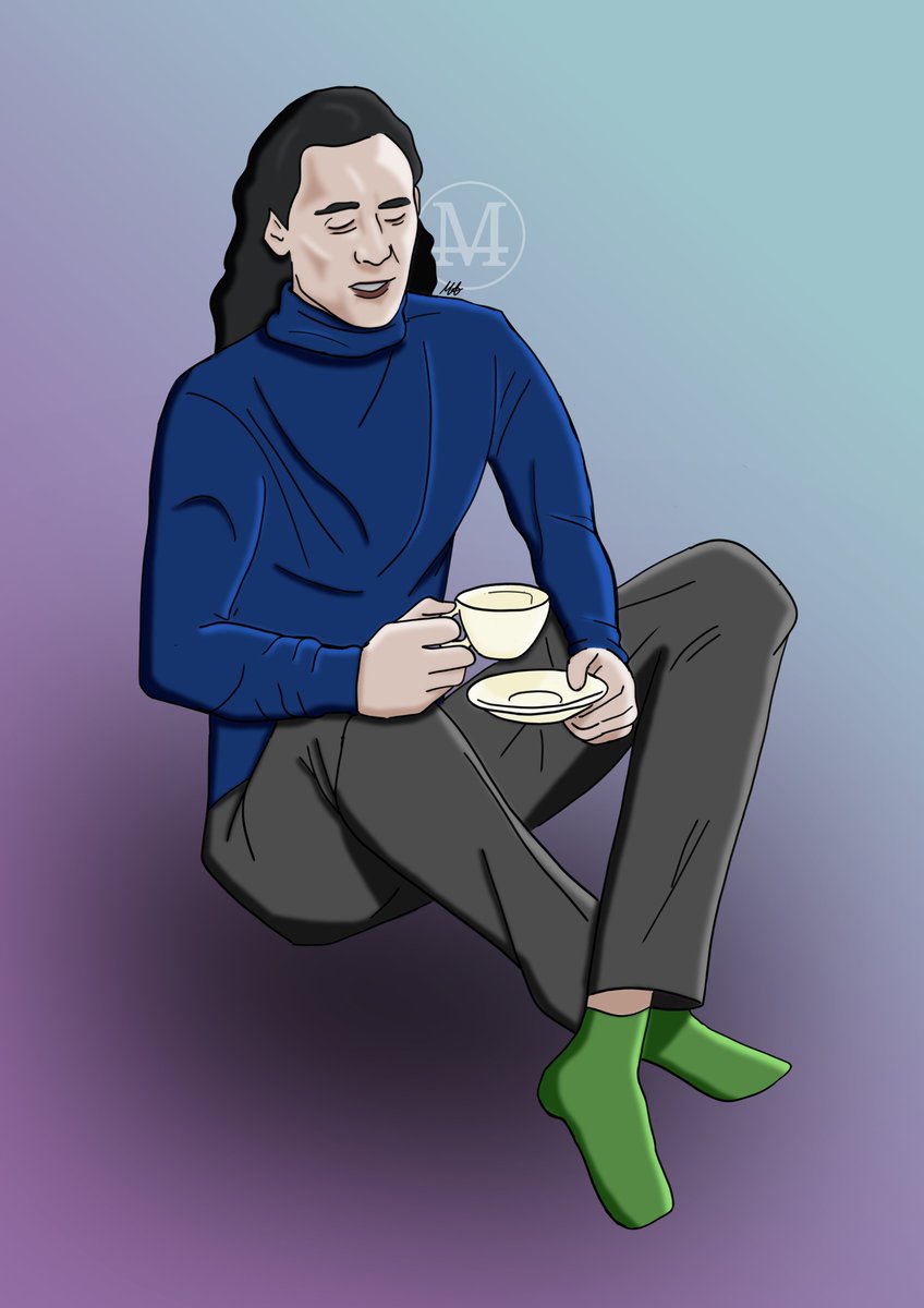 Megan_Ant's tweet photo. Day 7 of Drawing Loki; Tea in a turtleneck 💚☕
#DrawingLoki #Loki #LokiWednesdays @LokiOfficial https://t.co/vCbiQVqqSd