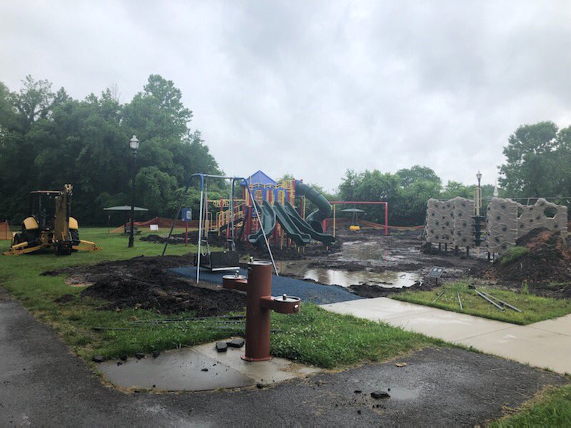 SpringHillTenn's tweet photo. Making progress at Harvey Park! #stormrepairs #springhillparks https://t.co/lUBs6E9zD1