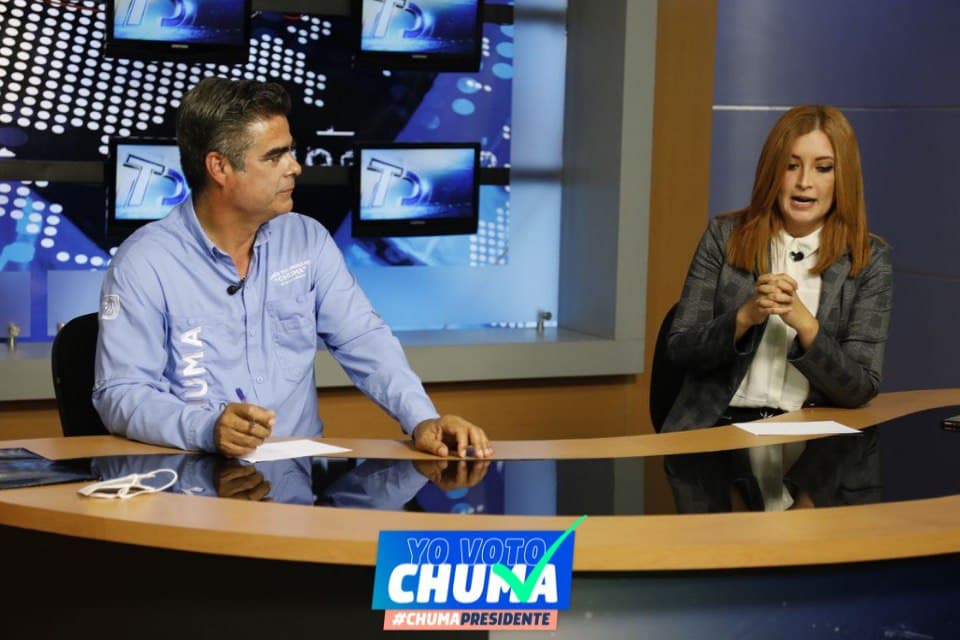 Agradecido con <a href="/TDReynosa/">TELEDIARIO Reynosa</a> por la invitación. Este domingo 6, lo haremos oficial, raza. Que nadie se quede en su casa, todos a cubrir de azul a #Reynosa, ¡triunfaremos!
#ChumaPresidente #VotaPAN