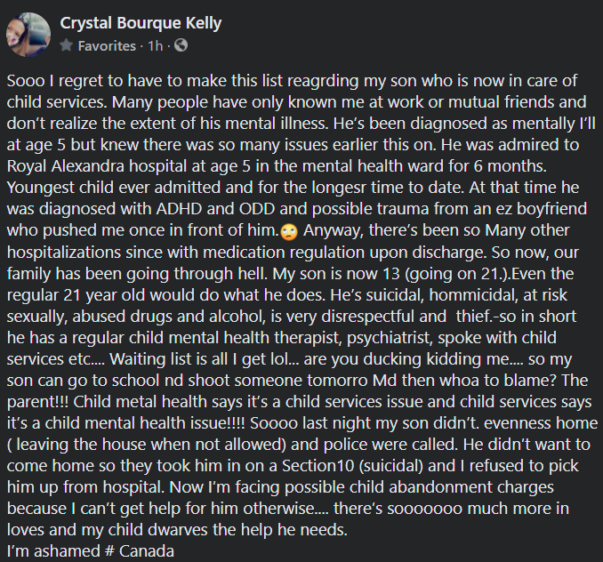 strawbebbo's tweet photo. Please ignore the typos, its been a difficult day and typos aren't our priority right now. Here is what is happening with my family.
My brother has been in and out of wards since the age of 5 and never been taken seriously. His suicidal tendencies are getting worse along with 1/2 https://t.co/5nOqFSSOOU